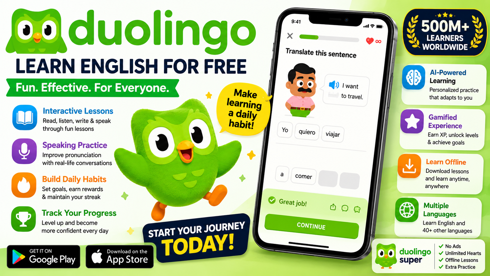 Duolingo English Learning App Download